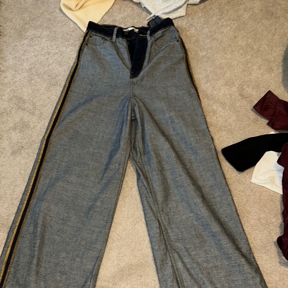 women’s wide leg zara jean